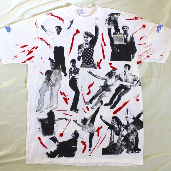 1993 Tour of World Figure Skating Champions shirt ALL OVER PRINT VINTAGE unworn - Picture 1 of 9